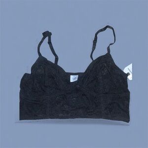 Elegant Black Lace Bralette